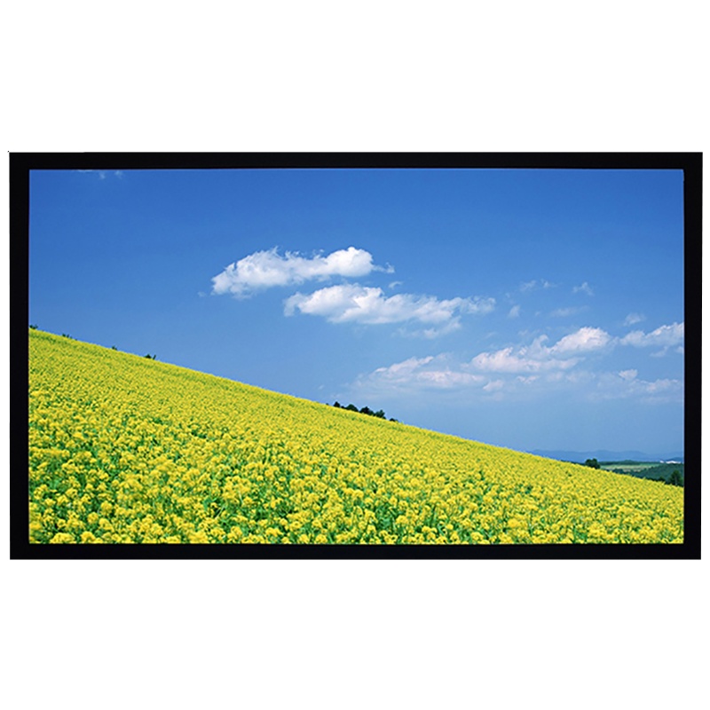 经科JK画框投影幕布中边框H3-AT/W2编织透声幕白幕180寸16:10
