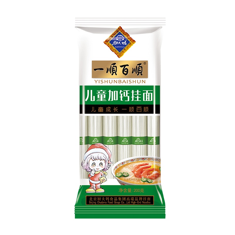 厨大妈一順百順儿童加钙挂面200g