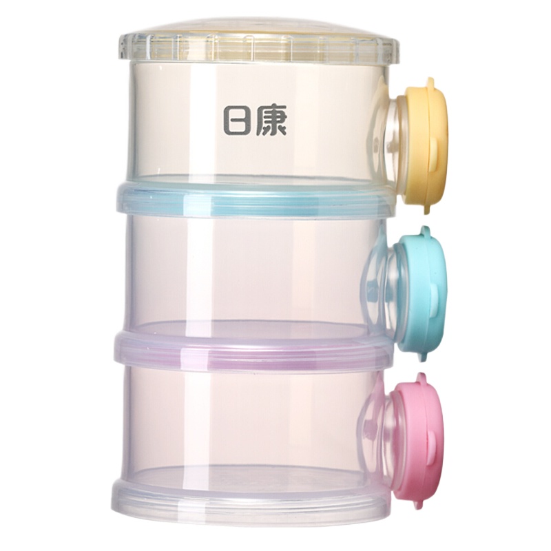 清仓款日康(rikang) 便携三层奶粉盒 RK-3622 出行携带方便