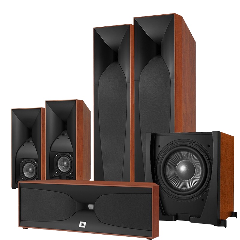 JBL STUDIO590BK 音响 音箱 5.1 家庭影院 电视音响 落地影院 组合音响 客厅影院 音响套装 红色