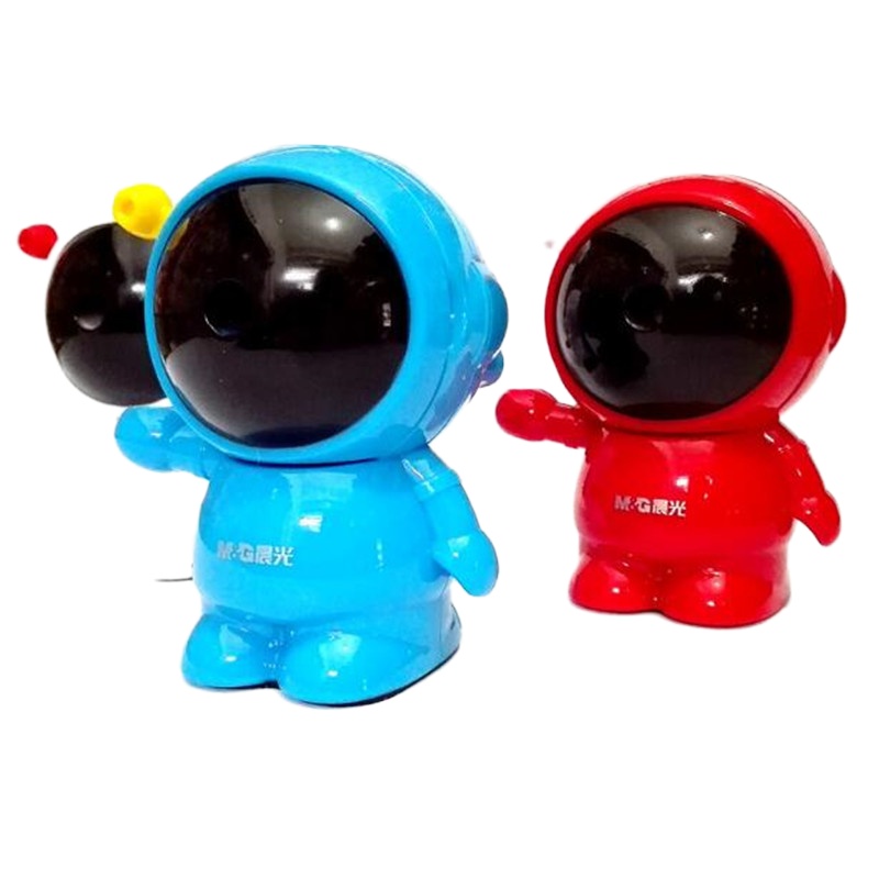 晨光 宇航员可爱卡通造型 学生手摇/自动削笔器 削笔机