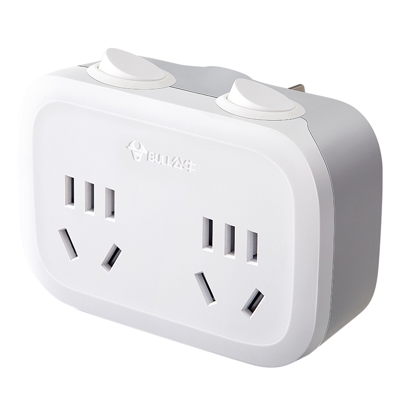 公牛(BULL)插座 GN-9323 一转二插座/转换插头/电源转换器 2位分控 无线转换插座