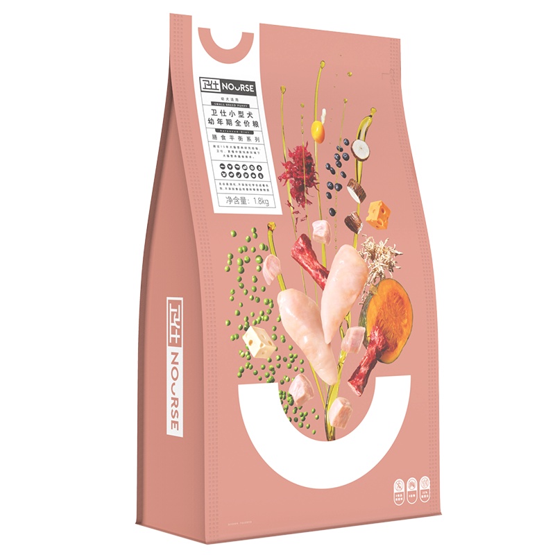 卫仕小型犬幼犬狗粮1.8kg犬主粮泰迪比熊柯基通用型无谷全价狗粮