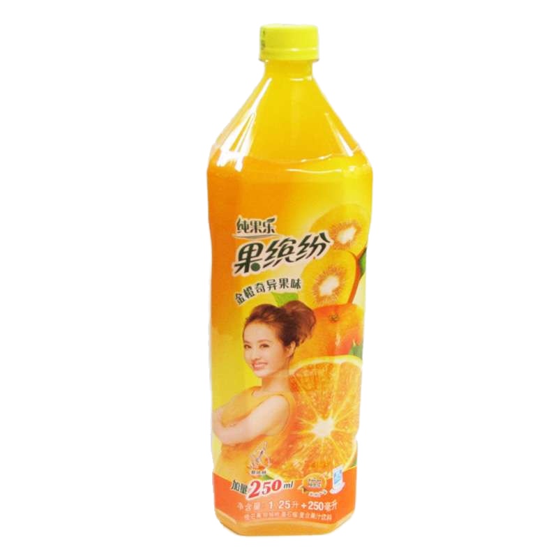 纯果乐果缤纷金橙奇异果1.25L瓶装