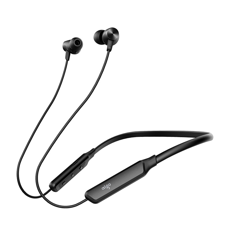 爱国者W05 车载无线蓝牙耳机 双耳挂脖颈挂式 一键调音超长待机运动跑步听歌耳塞式入耳式双耳脖戴式磁吸通用蓝牙耳机