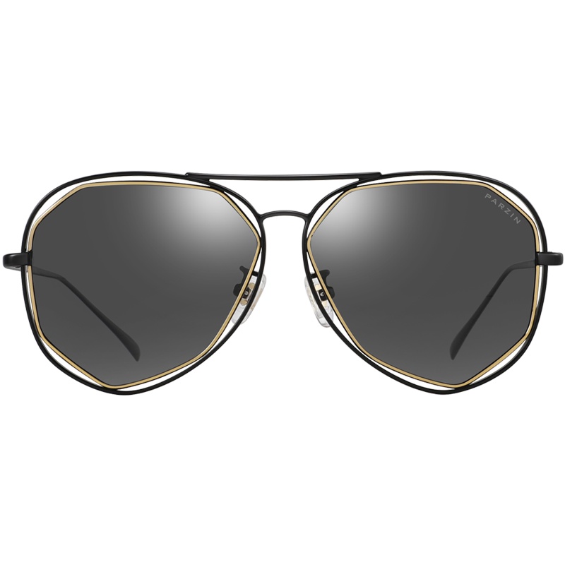 帕森PARZIN 偏光太阳镜 女士太阳眼镜 复古大框炫彩膜潮墨镜驾驶镜 8119A