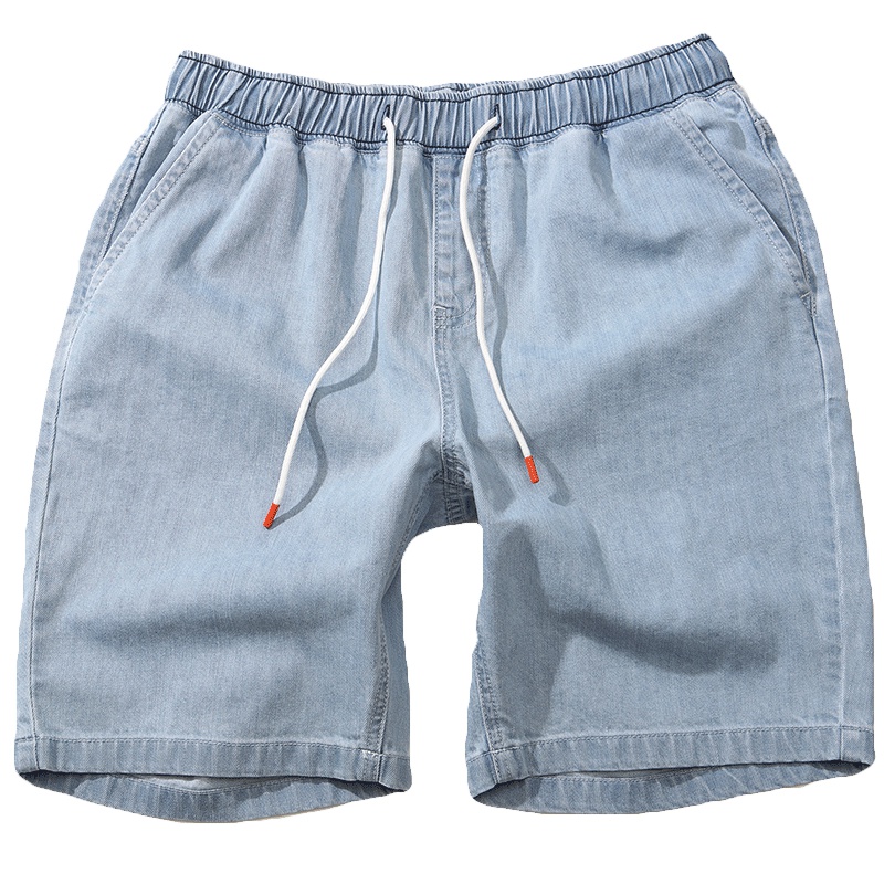 唐狮夏季新款牛仔短裤男五分裤宽松薄款港风牛仔中裤韩版潮流