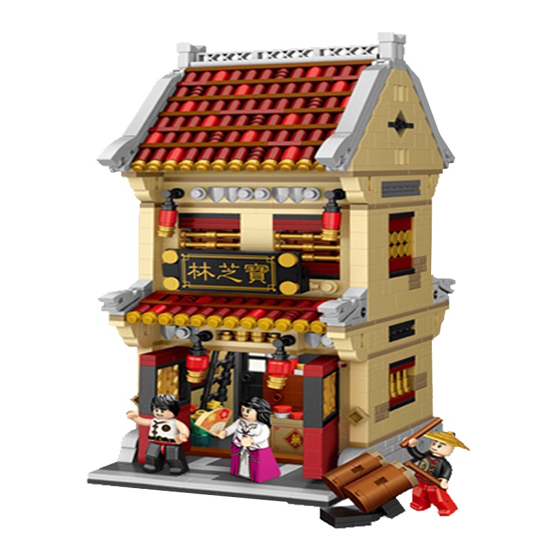 loz俐智小颗粒mini积木拼装玩具中华街宝芝林1024