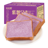 [满199减125元]欧贝拉紫薯全麦面包吐司1000g整箱早餐糕点面包营养学生懒人速食代餐健康零食品