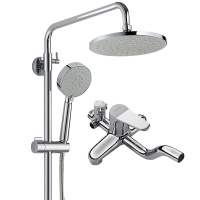 恒洁(HeGII) 卫浴花洒 122-333D卫浴淋浴花洒套装浴室全铜龙头淋雨器淋浴喷头套装