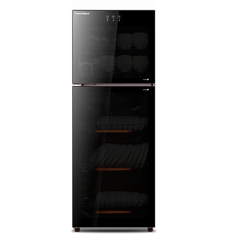 双爵(SOENCHIY)ZTP-208-B2消毒柜家用小型立式迷你立式保洁柜 双门高温不锈钢箱厨房商用消毒碗柜