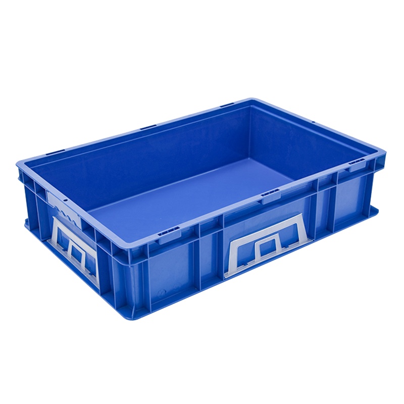 海斯迪克 gnjz-155 加厚塑料零件箱 汽车配储物箱周转箱 收纳工具箱零件箱带盖运输物流箱 H箱-无盖蓝色