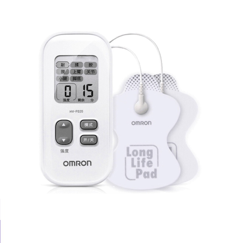 [高效舒缓疼痛]欧姆龙(OMRON)HV-F021按摩仪 2个按摩头低周波按摩器 腿部肩部颈部腰部 白色
