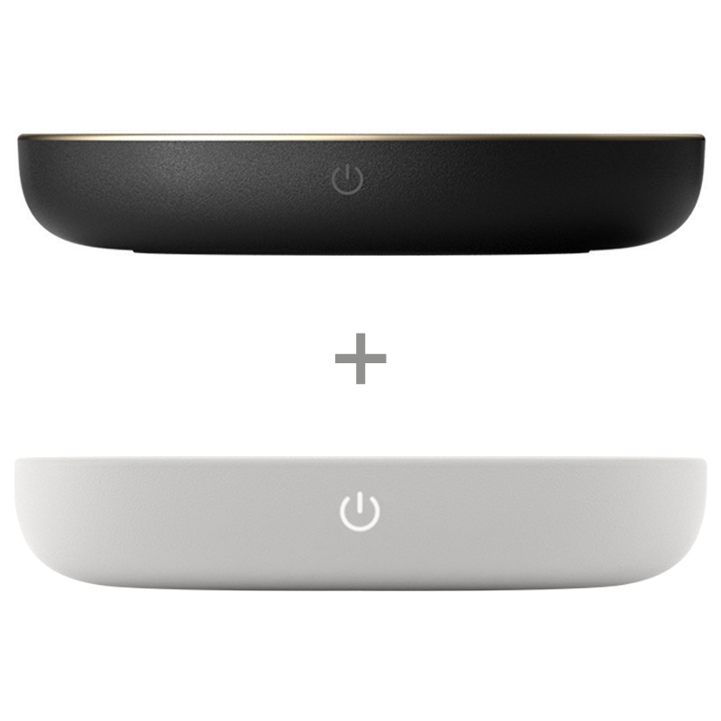 [苏宁自营]三界茶具 小白保温座+黑金保温底座恒温宝55度暖杯垫暖奶器电热杯垫茶水加热恒温宝组合套装 送礼佳品