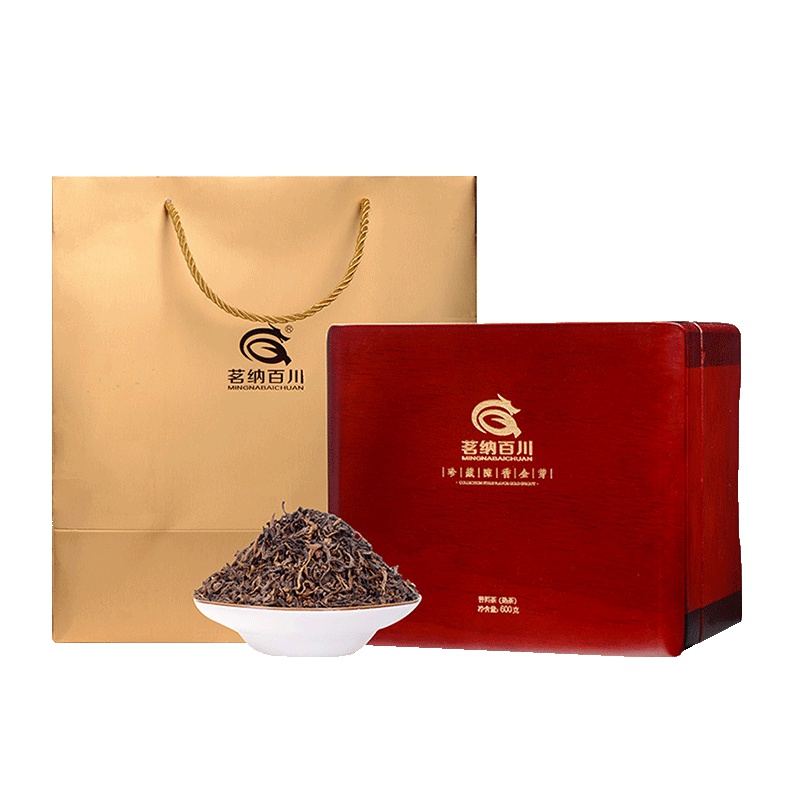 茗纳百川 茶叶 云南普洱茶 熟茶 散茶 特级 茗茶 08年宫廷芽尖 珍藏陈香金芽600克