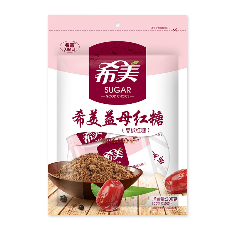 希美益母红糖茶水云南古法老土红糖粉甘蔗榨取20g*10袋 速溶产妇大姨妈月经月子饮品驱寒暖宫