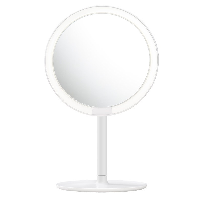 AMIRO mini便携版高清日光化妆镜 白色款