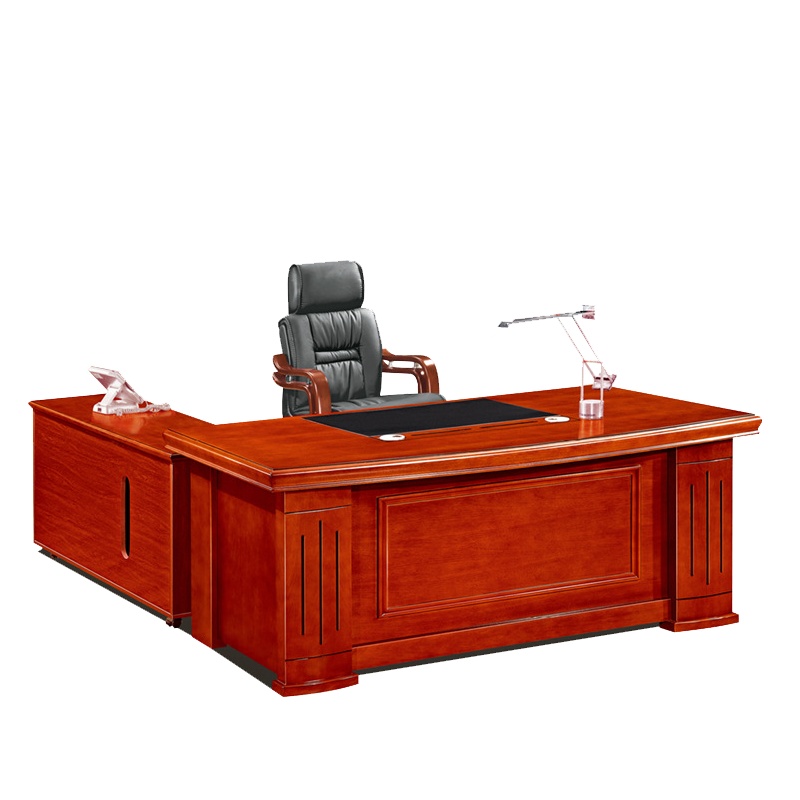 质凡办公家具老板桌总裁桌大班台油漆老板办公桌简约现代组合