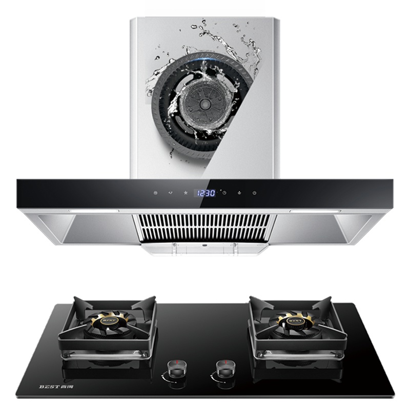 华帝百得(BEST)烟灶套装烟灶套餐欧式触控抽油烟机燃气灶液化气天然气DY50+DZ42B