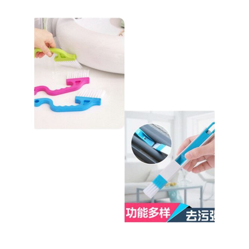 [1缝隙刷+1簸箕刷](随机色) 死角缝隙刷小刷子窗户刷凹清洁刷缝隙刷 簸箕刷