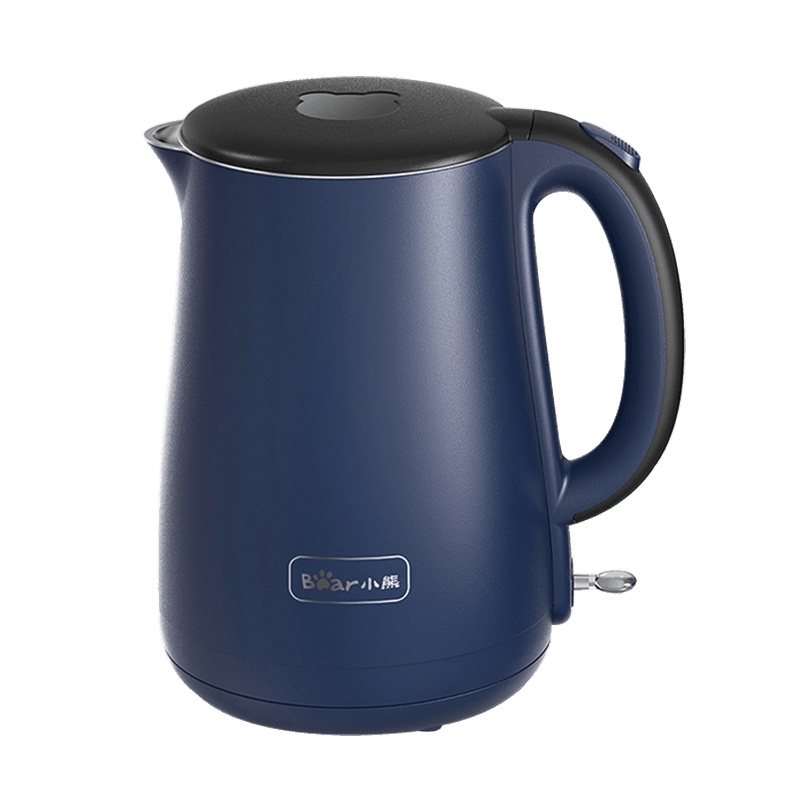 小熊1.7L烧水壶电水壶热水壶开水壶大容量304不锈钢一体