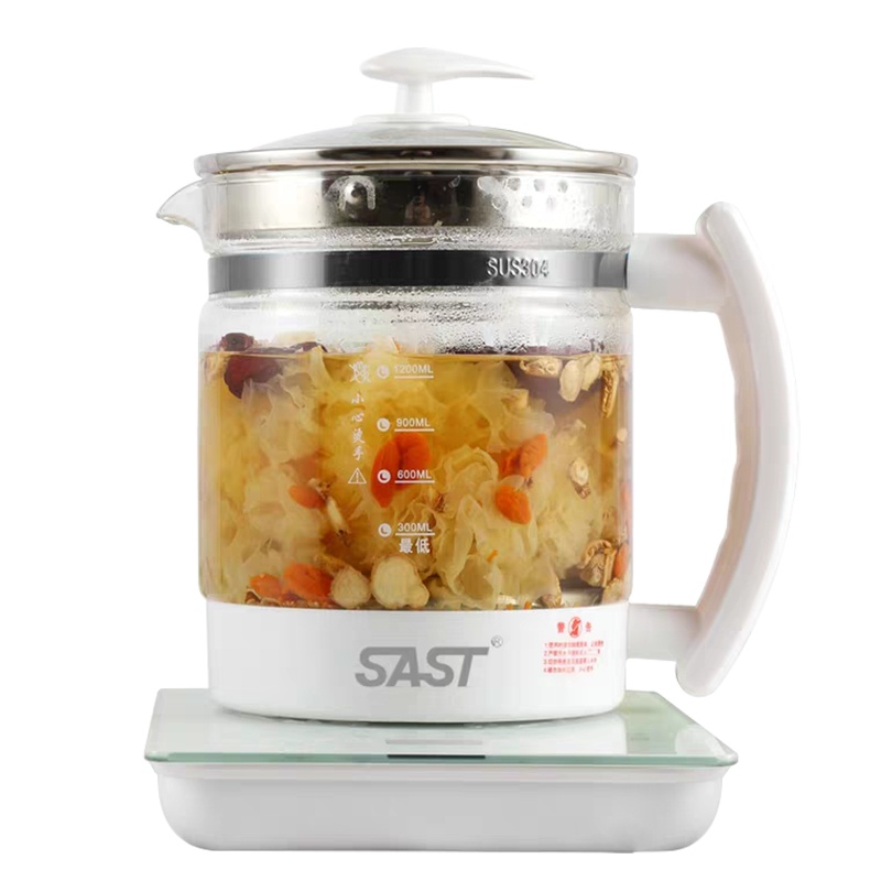 先科SAST XH-910A 电水壶 1.5L花茶壶 800W多功能茶壶煮茶壶 白色(单位:件)