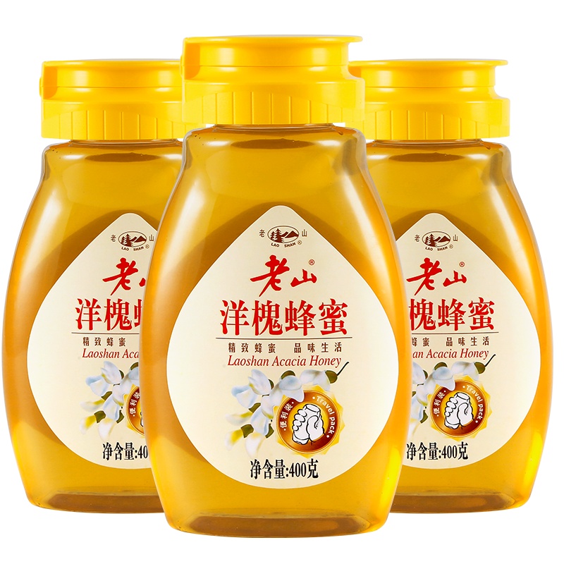 老山洋槐蜂蜜400克/瓶x3瓶