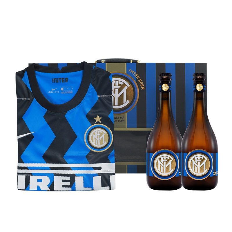 意大利原装进口国际米兰手工精酿啤酒Inter Beer 12.5度麦芽酿造750ml*2瓶礼盒装