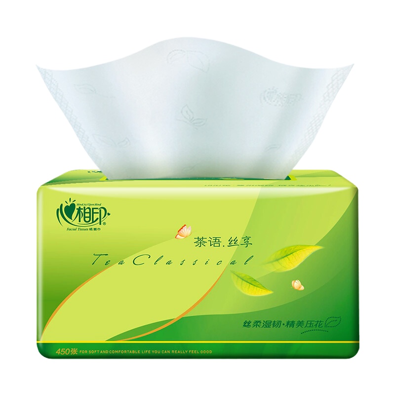 心相印 抽纸语丝享软抽纸巾 DT32150 3层*150抽*3包/提 161*190mm 一提装