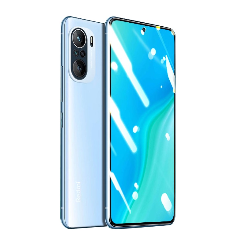ESCASE 红米RedmiK40钢化膜手机贴膜K40pro5G手机非全屏覆盖高清防爆玻璃手机保护贴膜 透明