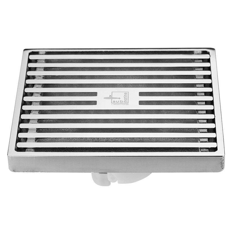 潜水艇(submarine)地漏全铜防臭地漏格栅盖板排水快超薄芯卫生间沐浴房专用移位40管地漏 TK40-10