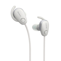 索尼(SONY) WI-SP600N 无线蓝牙运动跑步耳机 防水防汗降噪入耳式耳麦 重低音音乐运动耳 白色