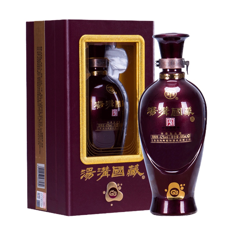 湯溝 国藏G3 42度汤沟国藏G3浓香型白酒500mL单瓶装