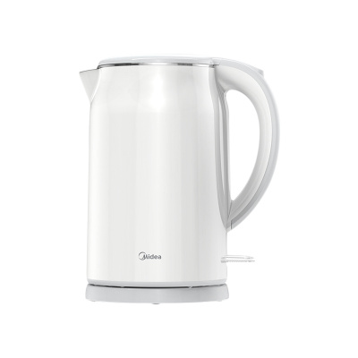 美的(Midea)电水壶SH17M301电热水壶家用防烫全钢无缝不锈钢大功率快速1.7L容量开水壶智能烧水壶热水壶