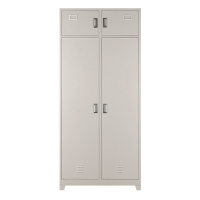 万尊 制式营具加厚铁皮柜 军区宿舍单人双人更衣柜内务柜