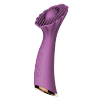 苏小嘿 爆热空间喇叭花10频强震智能加温按摩棒 紫色