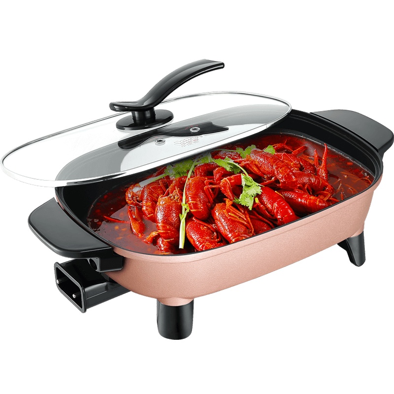 小浣熊HG-35电火锅韩式火锅煎炒一体锅