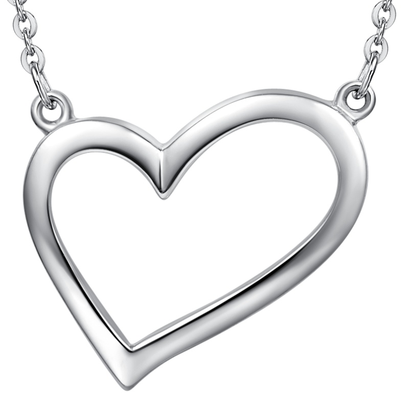 周大福Y时代唯美爱心PT950铂金项链吊坠PT161261