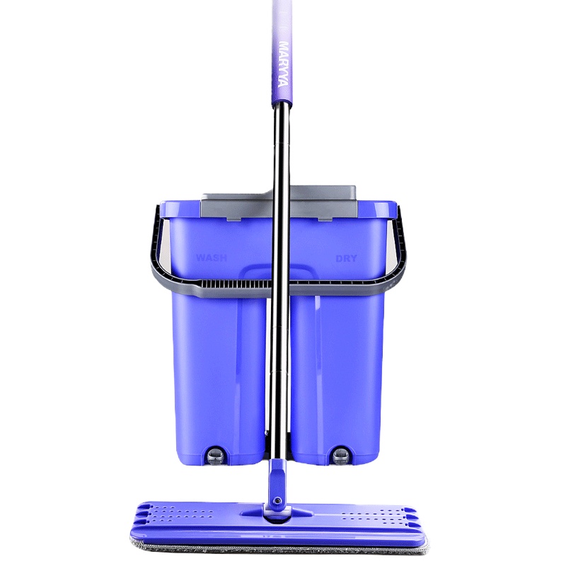 美丽雅 洗刷刷平板拖把桶特大号 一刷净免手洗懒人地拖 干湿两用大拖头平板拖把