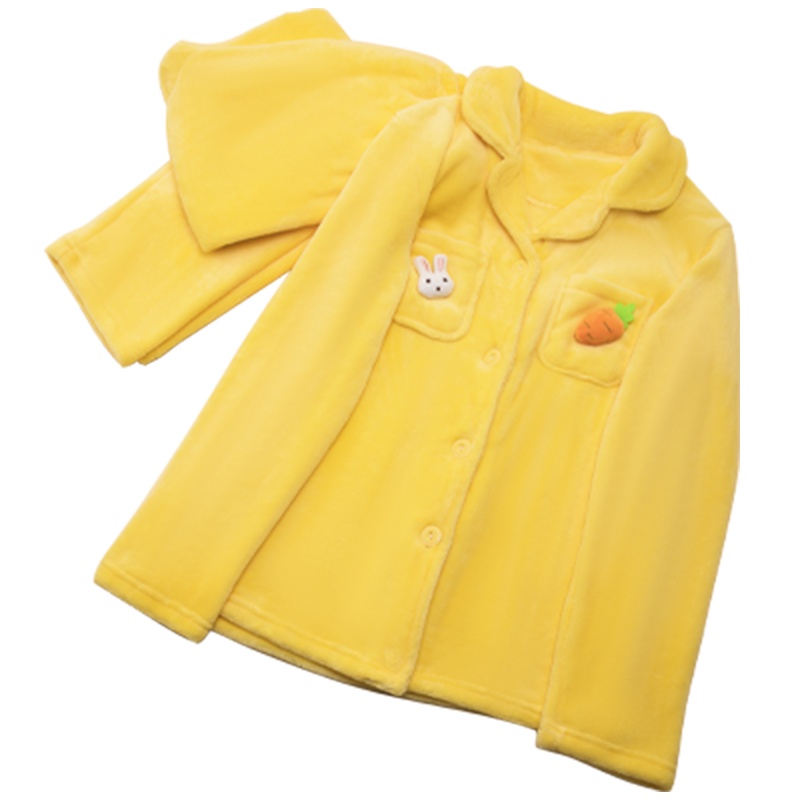 enk可爱睡衣休闲翻领女士家居服套装