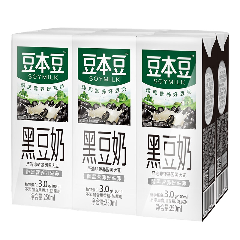 豆本豆 黑豆奶 250ml*6(新老包装随机发货)