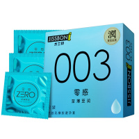 杰士邦jissbonZERO 零感至薄至润3片装 003避孕套安全套0.03超薄 夫妻成人计生用品男用女用 进口润滑套套