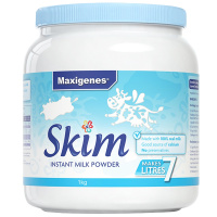 Maxigenes美可卓蓝妹子奶粉(脱脂)高钙成人奶粉1kg/罐装3岁以上澳洲进口牛奶粉