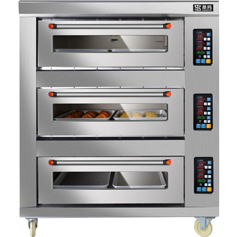 圣托(Shentop)三层六盘商用烤箱 大型烘焙蛋糕面包电烤炉 3层6盘月饼披萨大烘炉 STAH-KD36