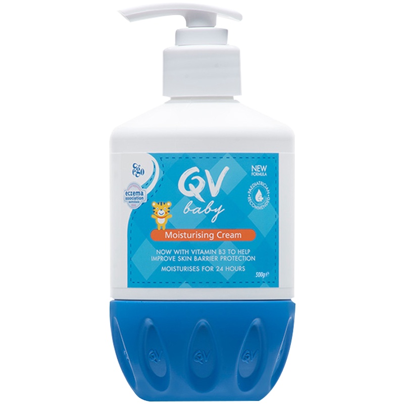 QV Baby小老虎倍润霜(小老虎)澳洲小老虎儿童面霜润肤霜新生全身可用500g大瓶装小老虎护脸面霜500g瓶装