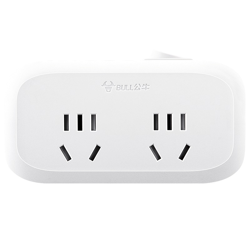 公牛(BULL)插座 GN-934K 总控一转四插座/转换插头/电源转换器 4位无线转换插座