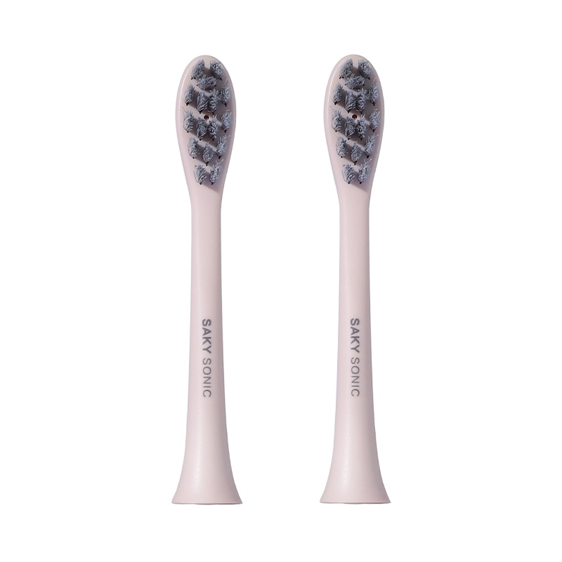 舒客(Saky)电动牙刷头 G33系列适配软毛刷头粉色 2支装