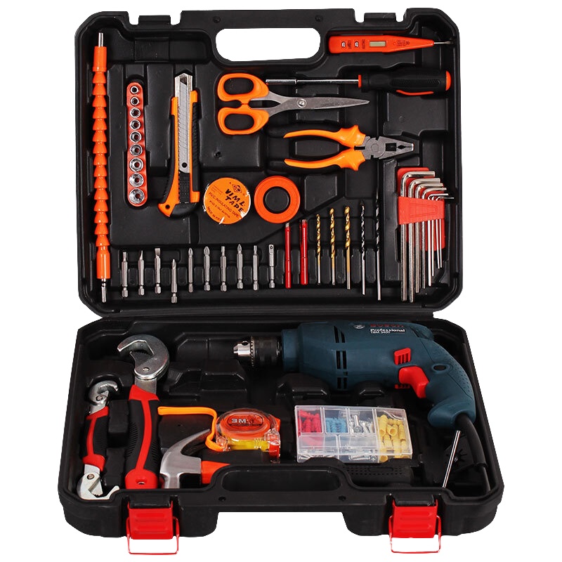 [苏宁自营] 博世(BOSCH)新款GBM340家用手电钻多功能电动螺丝刀手枪钻工具箱套装