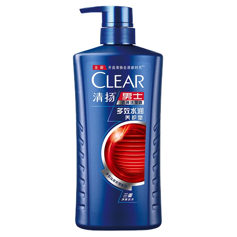 清扬(CLEAR) 男士去屑洗发水 多效水润养护型750g 所有发质 成人用