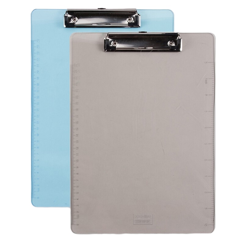 晨光ADM95181 A4透明书写板夹塑料垫练字板记事板带刻度尺 单个装